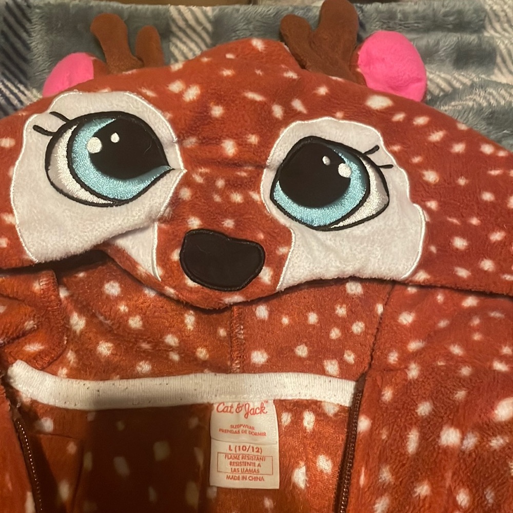 Cat And Jack deer onesie
